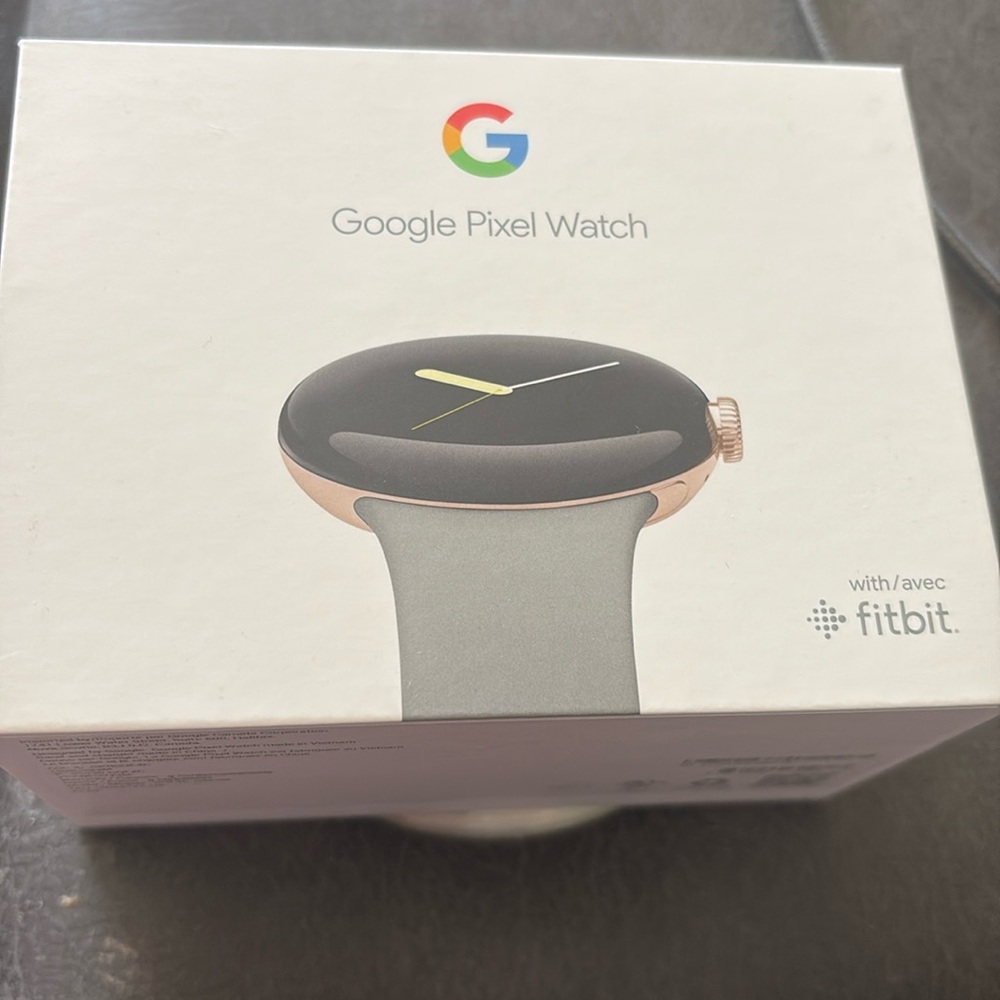 Good to excellent condition original pixel watch with hazel band